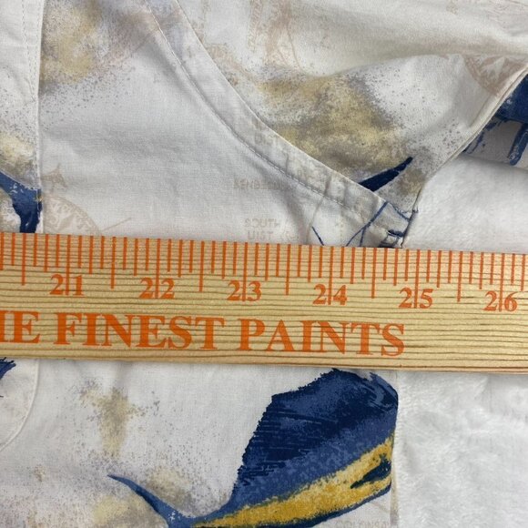 Crossings Button Up Shirt Mens Large Sailboat Short Sleeve - Picture 6 of 8